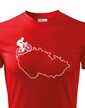 Pánske tričko pre cyklistov s mapou Sr