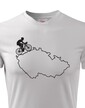Pánske tričko pre cyklistov s mapou Sr