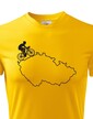 Pánske tričko pre cyklistov s mapou Sr
