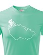 Pánske tričko pre cyklistov s mapou Sr