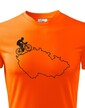 Pánske tričko pre cyklistov s mapou Sr