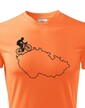 Pánske tričko pre cyklistov s mapou Sr