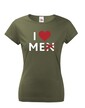 Dámské tričko s potiskem I love Me(n)