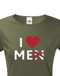 Dámské tričko s potiskem I love Me(n)