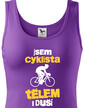 Dámské tričko Cyklista tělem i duší