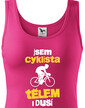 Dámské tričko Cyklista tělem i duší