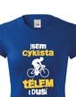 Dámské tričko Cyklista tělem i duší