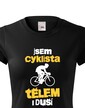 Dámské tričko Cyklista tělem i duší