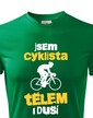 Pánské tričko Cyklista tělem i duší