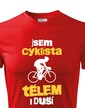 Pánské tričko Cyklista tělem i duší
