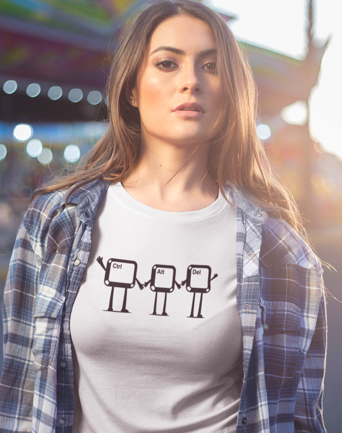 Dámské tričko ctrl+alt+del
