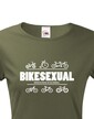 Dámské tričko pro cyklisty Bikesexuál