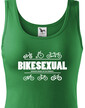 Dámské tričko pro cyklisty Bikesexuál