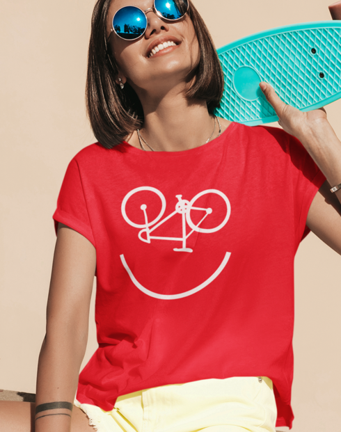 Dámské tričko - Cyklo úsmev