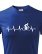 Pánske tričko tep cyklistu