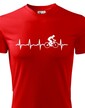 Pánske tričko tep cyklistu