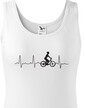 Dámské tričko tep cyklisty