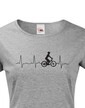 Dámské tričko tep cyklisty