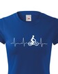 Dámské tričko tep cyklisty