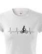 Dámské tričko tep cyklisty