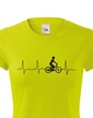Dámské tričko tep cyklisty