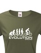 Dámské cyklo triko Evoluce cyklistiky