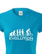 Dámské cyklo triko Evoluce cyklistiky
