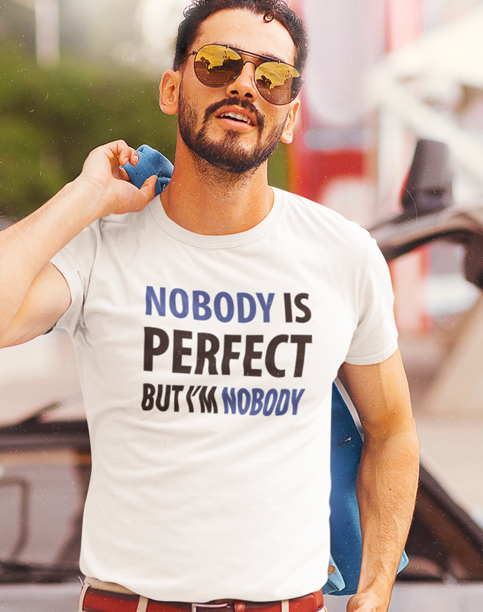 Pánské tričko Nobody is perfect