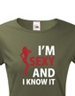 Dámské tričko I´m sexy and I know it