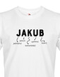Pánské tričko k meninám Jakub