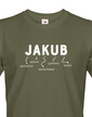 Pánské tričko k meninám Jakub