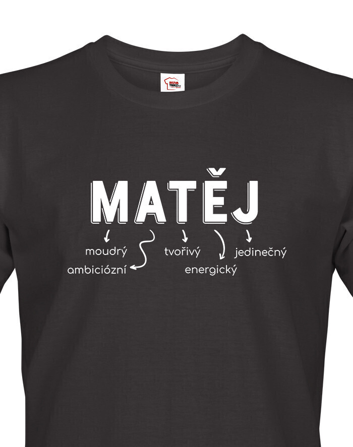 Pánské tričko k meninám Matěj