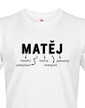 Pánské tričko k meninám Matěj