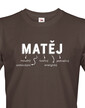 Pánské tričko k meninám Matěj