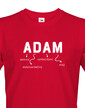 Pánské tričko k meninám Adam