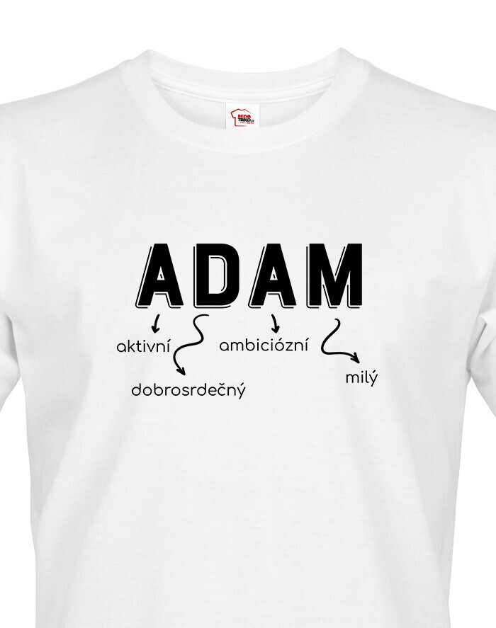 Pánské tričko k meninám Adam