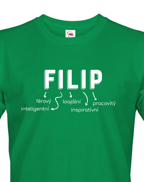 Pánské tričko k meninám Filip