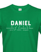 Pánské tričko k meninám Daniel