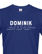 Pánské tričko k meninám Dominik