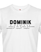 Pánské tričko k meninám Dominik