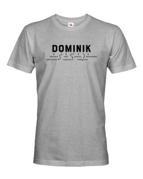 Pánské tričko k meninám Dominik