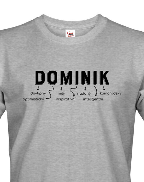 Pánské tričko k meninám Dominik
