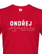 Pánské tričko k meninám Ondřej