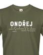 Pánské tričko k meninám Ondřej