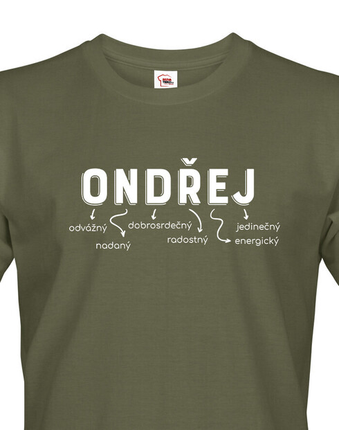 Pánské tričko k meninám Ondřej