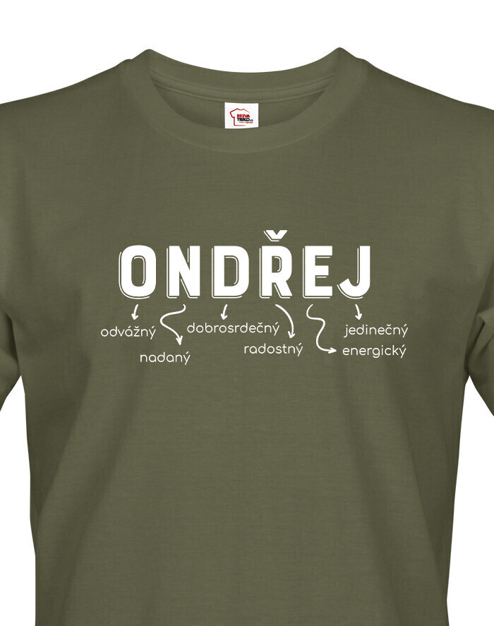 Pánské tričko k meninám Ondřej