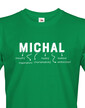 Pánské tričko k meninám Michal