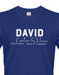 Pánské tričko k meninám David