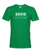 Pánské tričko k meninám David