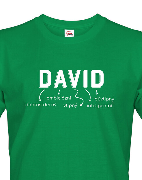 Pánské tričko k meninám David